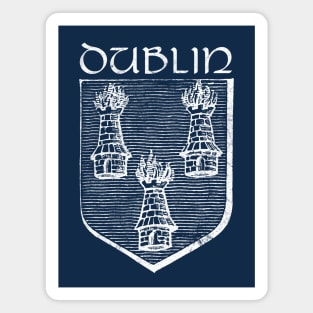 Dublin - Vintage Look Crest Design Magnet